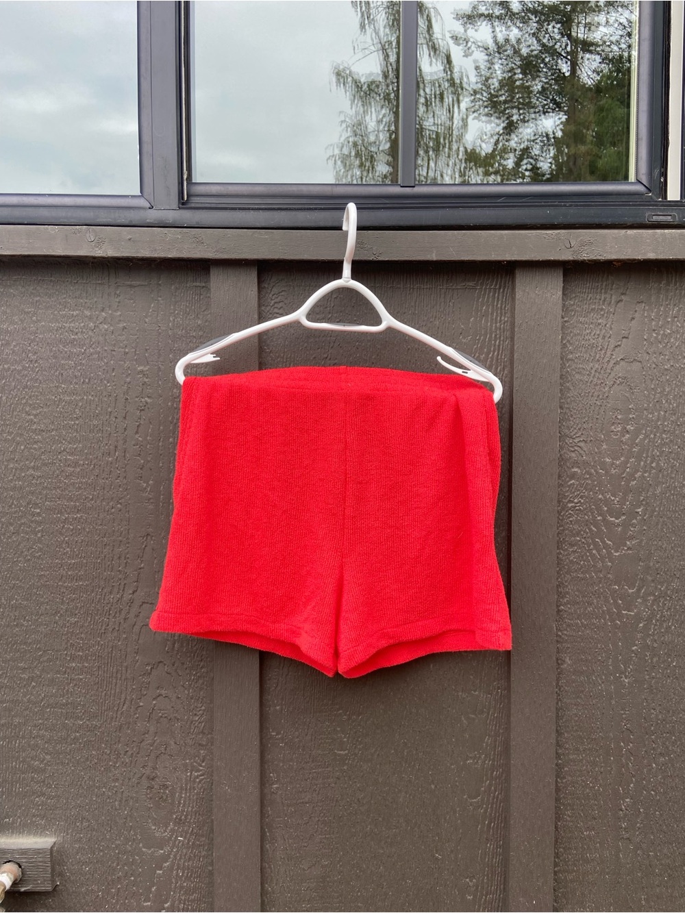 H&M Bright Red Knit Bike Shorts